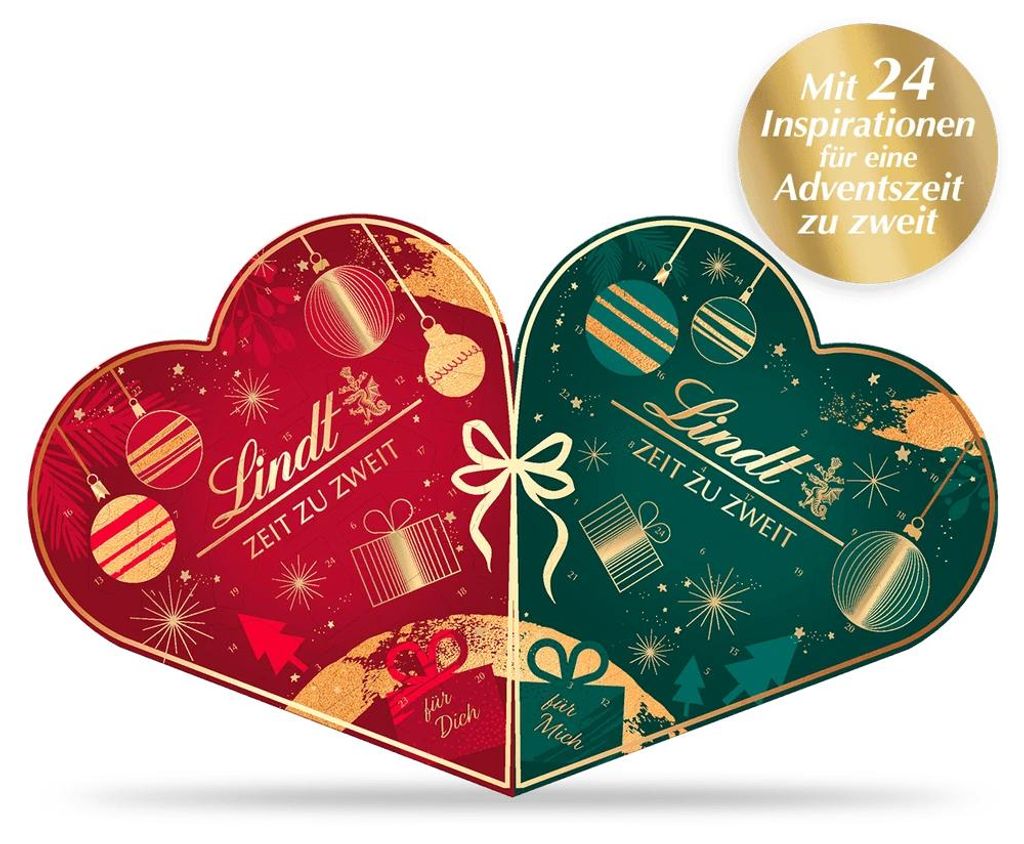 Lindt Adventskalender für Zwei 510 g Produktbild 