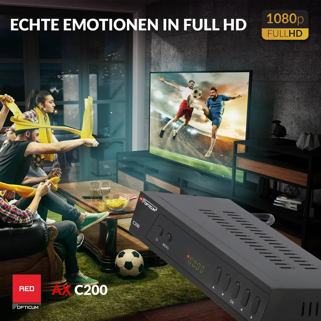 Miglior Decoder DVB-C HD 1080p | USB Media Player HDMI SCART - 7