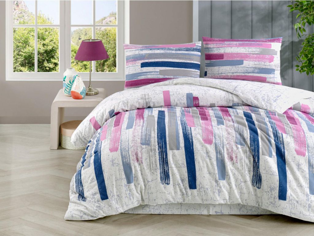 Flanell Bettwäsche 240x220, 70x90 Mina rosa