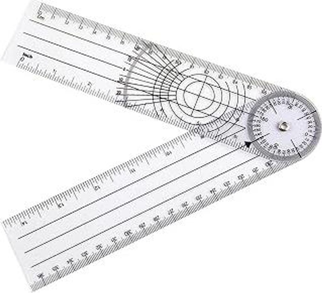 Winkelmesser Schule,Goniometer Physiotherapie,Winkelmesser Physiotherapie,Gradmesser,Protractor,Medizinischer Winkellineal für Angle Geometrie Gon...