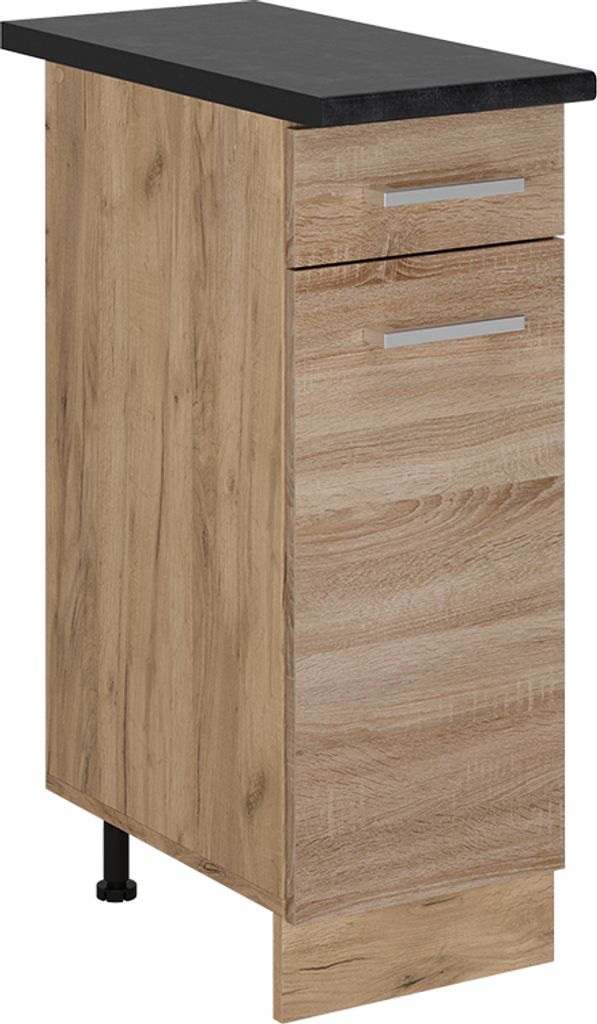 Küchenunterschrank Vicco R-Line Sonoma 30 cm , AP Anthrazit, Model 53383