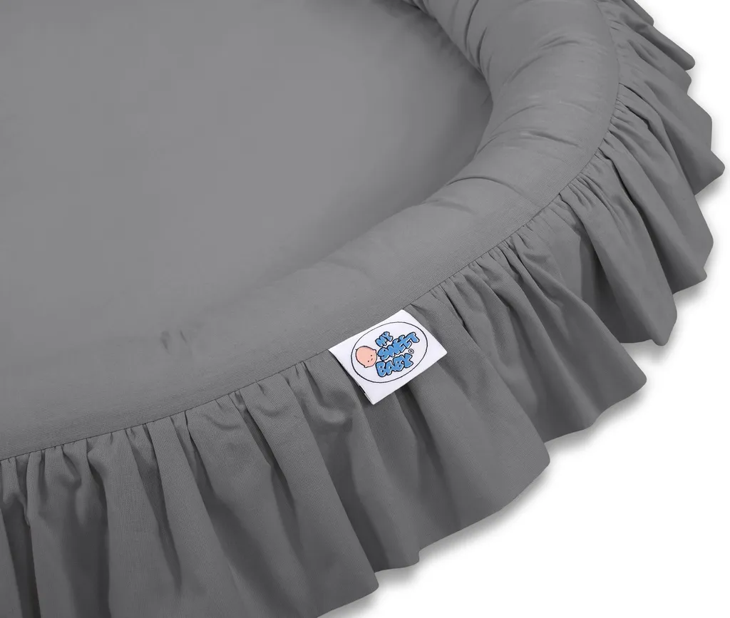 Canopy de lit bébé anthracite pour coin lecture et cachette de jeu - 9