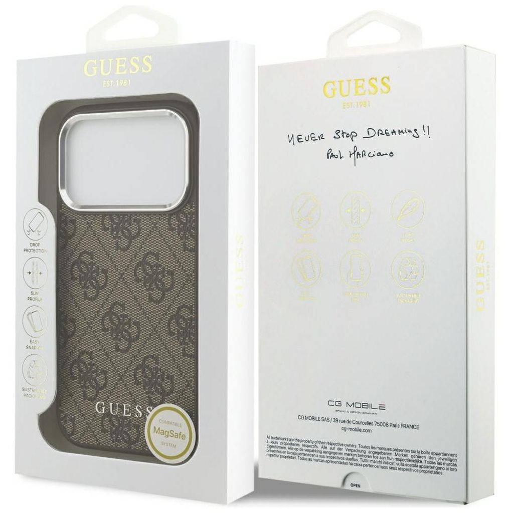 Custodia per iPhone 17 Pro Max, Guess Hardcase 4G Classic Immagine del prodotto 