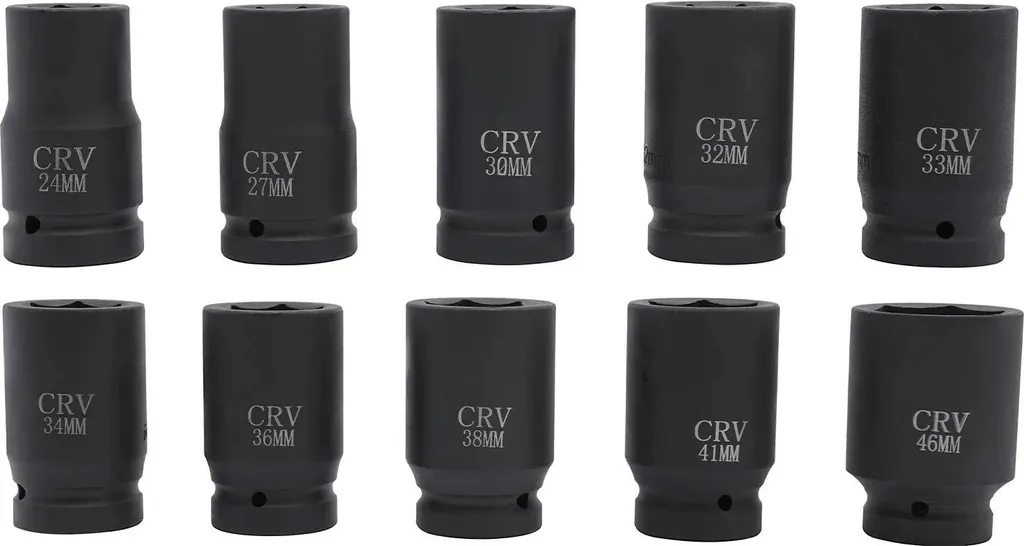 Assortimento Bussole a Percussione 1 Pollice Cr-Mo 24-46mm - 10 Pz - 1