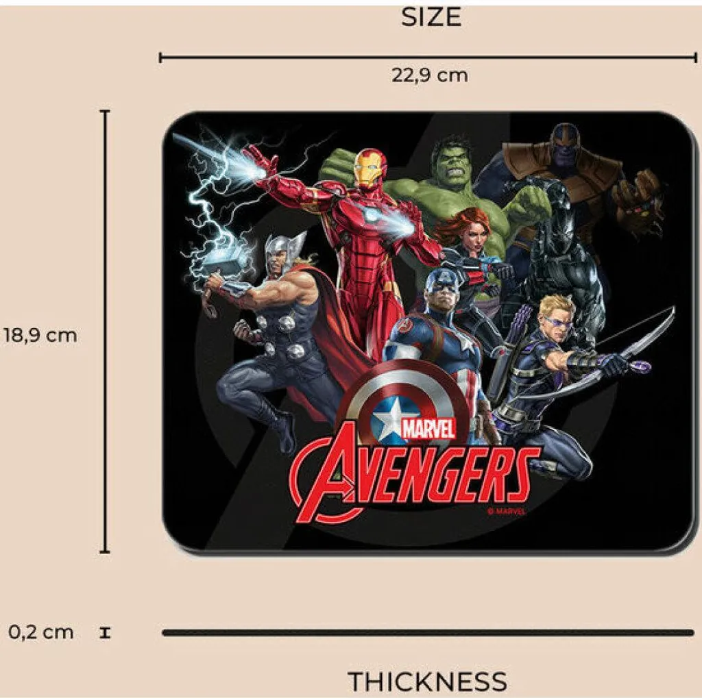 Tapis de souris grand format Marvel Avengers idéal pour le jeu - 6