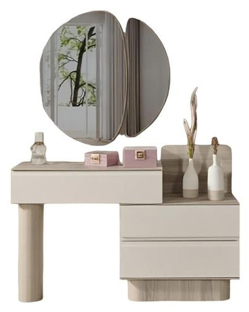 Schminktisch mit Spiegel Designer Luxus Schlafzimmer Set 2 tlg Einrichtung