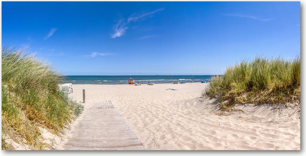 Tulup Leinwandbild -100x50 cm - Wandkunst - Drucke auf Leinwand - Leinwanddruck - Landschaften - Mehrfarbig - Küstendünen