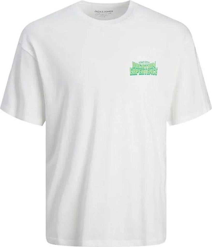 Jack & Jones Pixel Paradise Kurzarm-t-shirt Weiß M Herren Weiß M