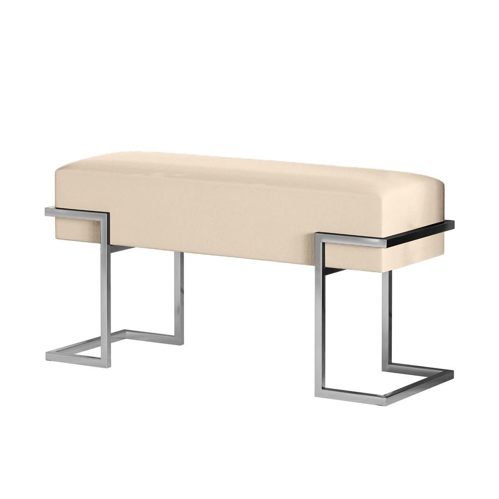 BETTSO Banc loft CELY 80 - beige clair rembourrage velours, Image du produit 
