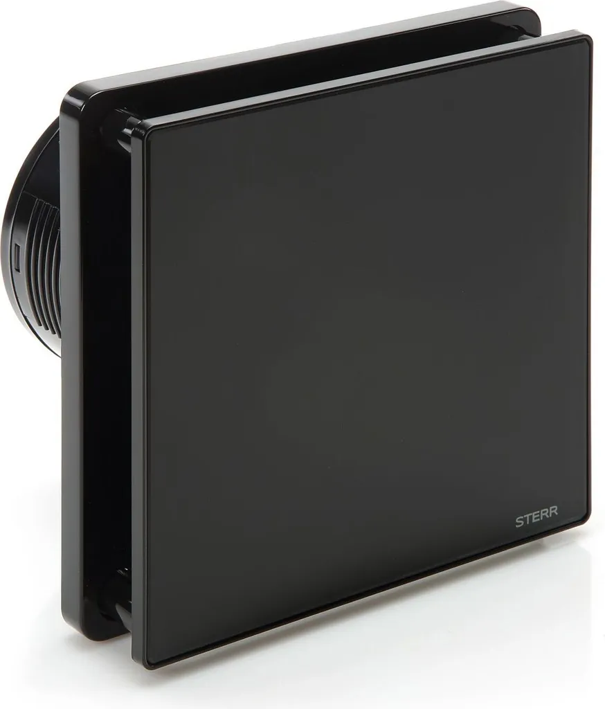 BFS100-B Ventilateur de salle de bains noir extracteur d'air silencieux