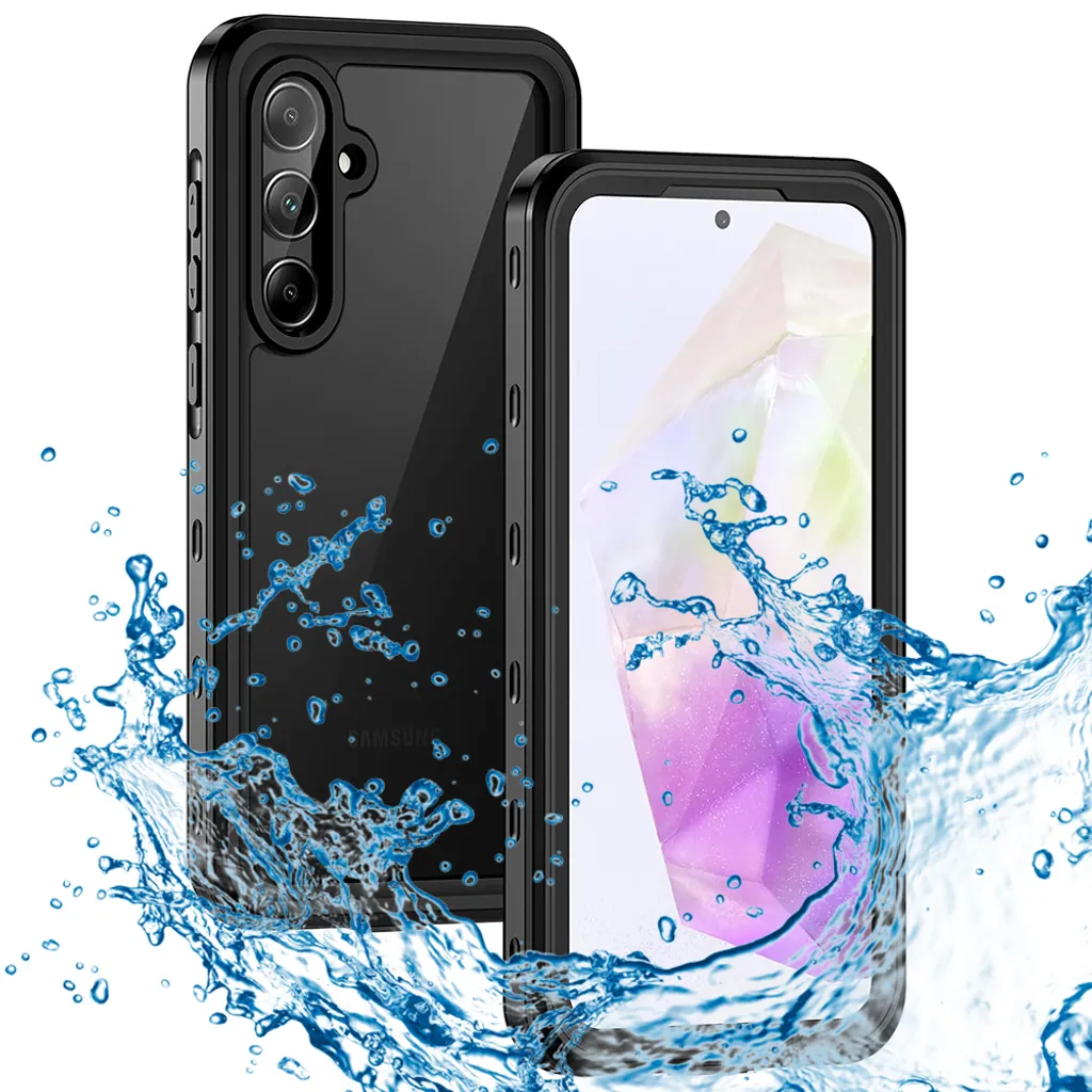 Housse de Protection Étanche Samsung A35 5G ShellBox Antichoc Noir