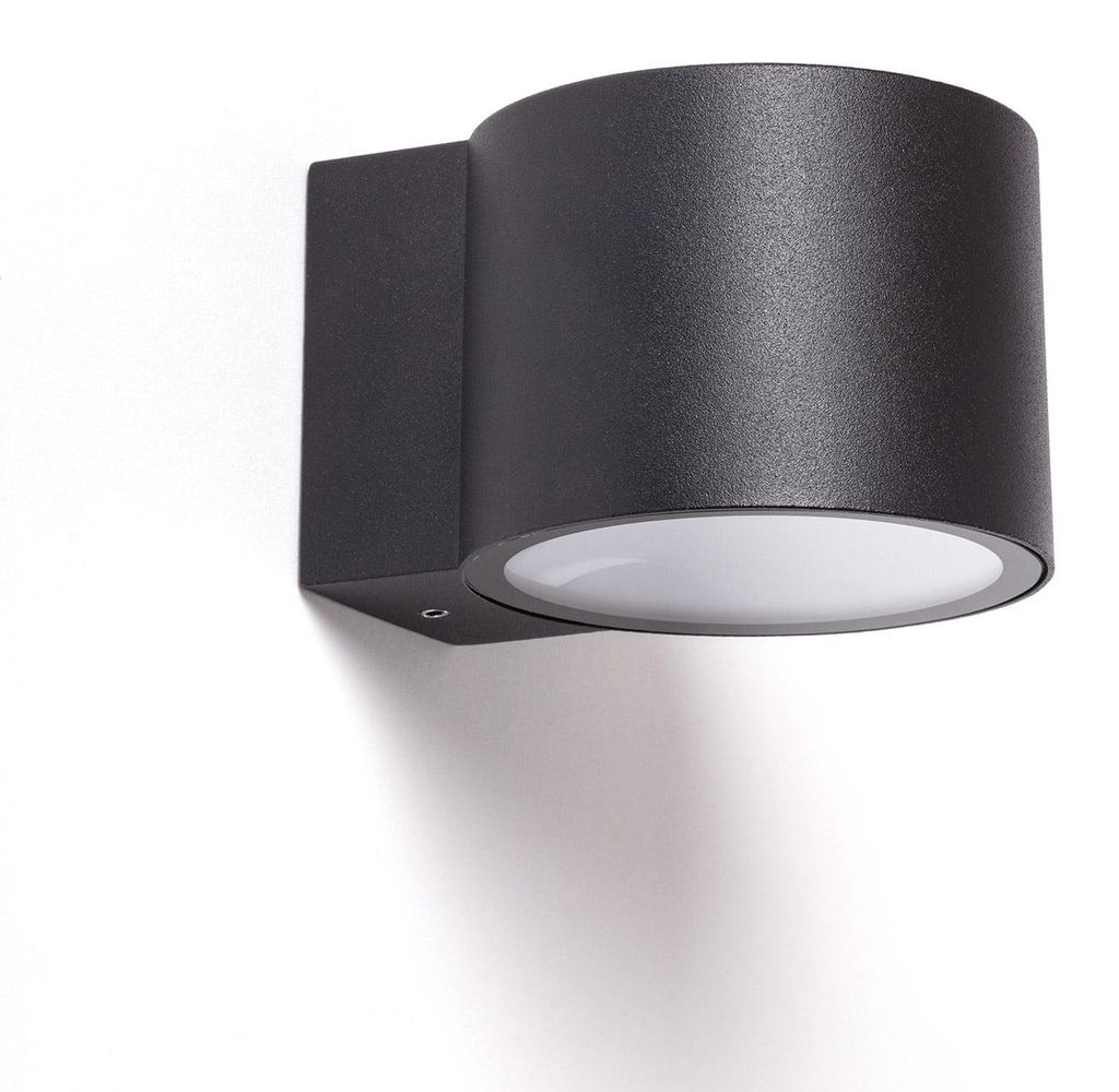 LED-Wandleuchte Aussen 7W Aluminium Kudu Mattschwarz