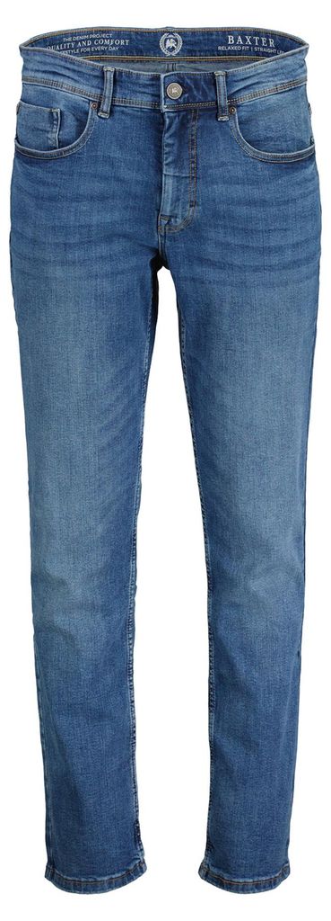 LERROS Baxter Relaxed Fit Jeans – Bequemer Stretch 5-Pocket Denim , Farbe: SPACE BLUE MELANGE , Größe: W30_L34