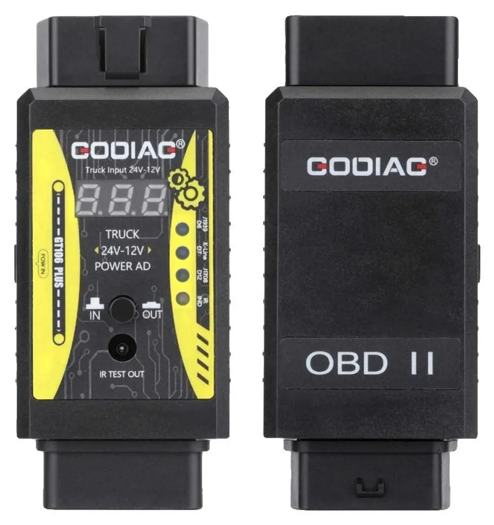 Adaptateur diagnostic camion pour connecter outil 12V sur 24V