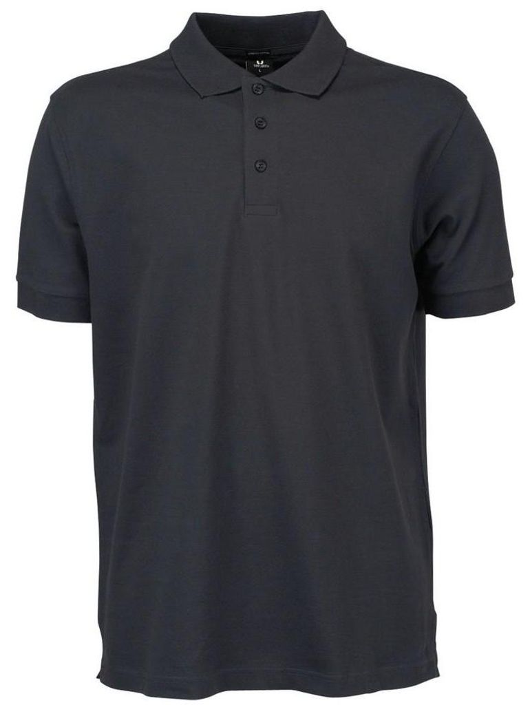 Tee Jays Herren Luxus Sport Polo Shirt FK918 (3XL) (Dunkelgrau)