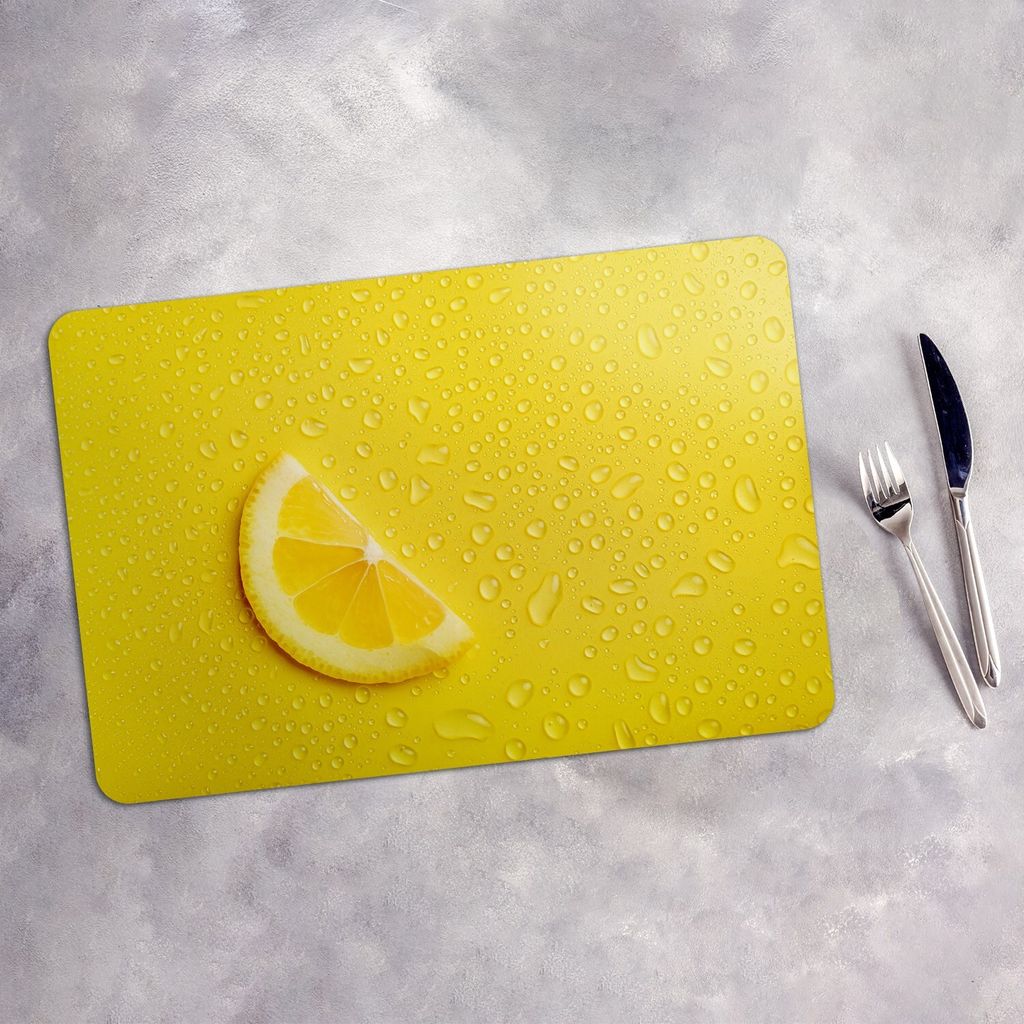 Tischset 6x45x30 cm Platzset Tischmatte Platzmatte Untersetzer - Früchte Spritzen