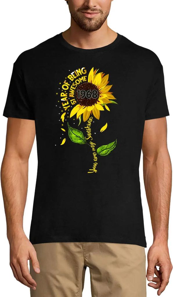 Herren Grafik T-Shirt Jahr des Genießens 1968 – Year Of Being Awesome 1968 – Geschenk 53. Geburtstag Jahrestag 53 Jahre Jubiläum 53 Jährige ...