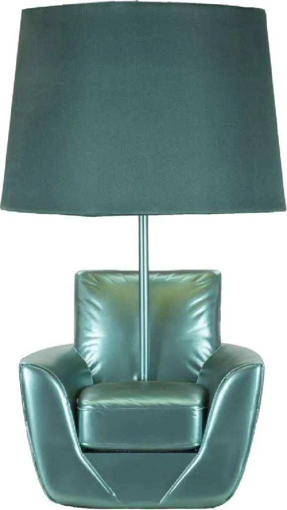 Lampe de Table Design pour Éclairage Doux E27 Turquoise Mauro Ferretti