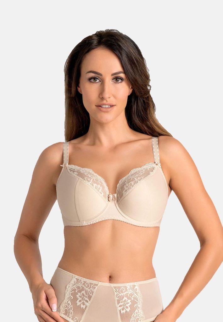 Teyli Halbgepolsterter Bügel-BH mit floraler Spitze Estel Female 204 beige 100B