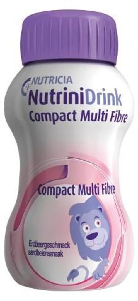 Nutrinidrink Compact Multifibre Fraise : Haute Densité en Format 125 ml