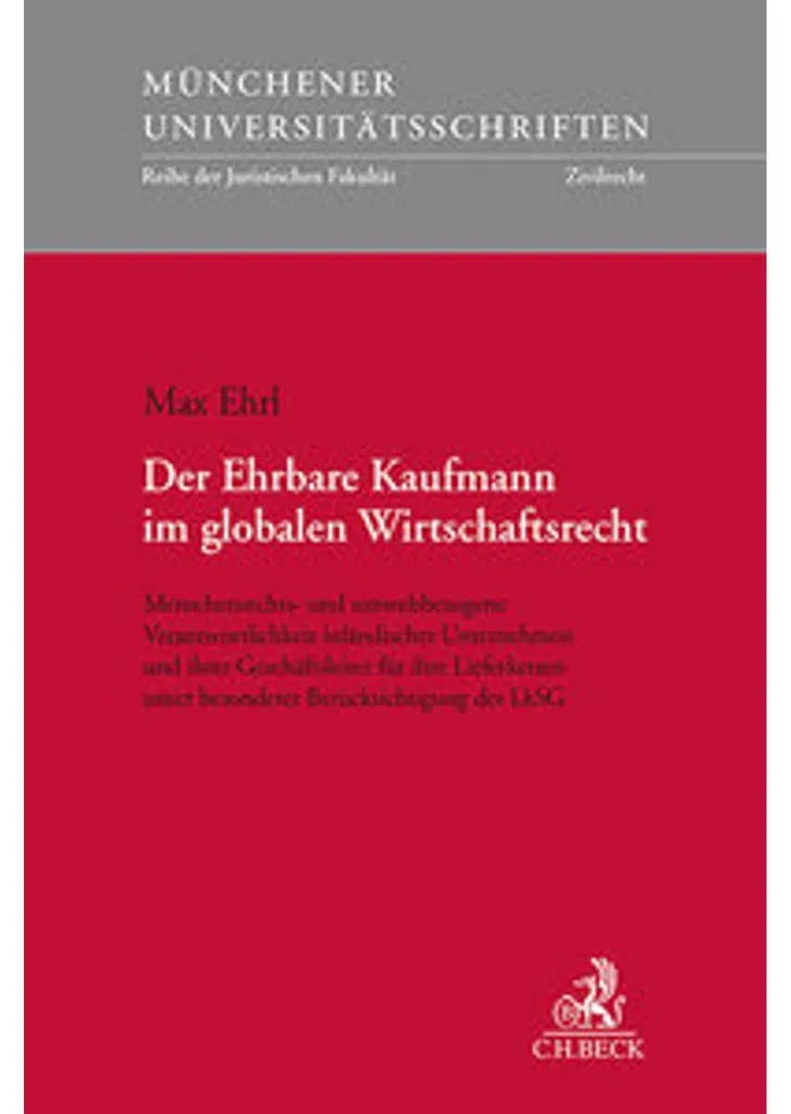 Éthique et Globalisation : Solutions via Der Ehrbare Kaufmann Droit