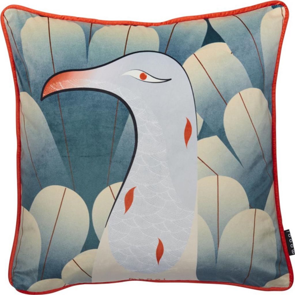 Beddinghouse Dekokissen Calligraphy Bird Cushion_Multi_UV_UV_50x50 50x50 cm / 20x20" 1 Zierkissen