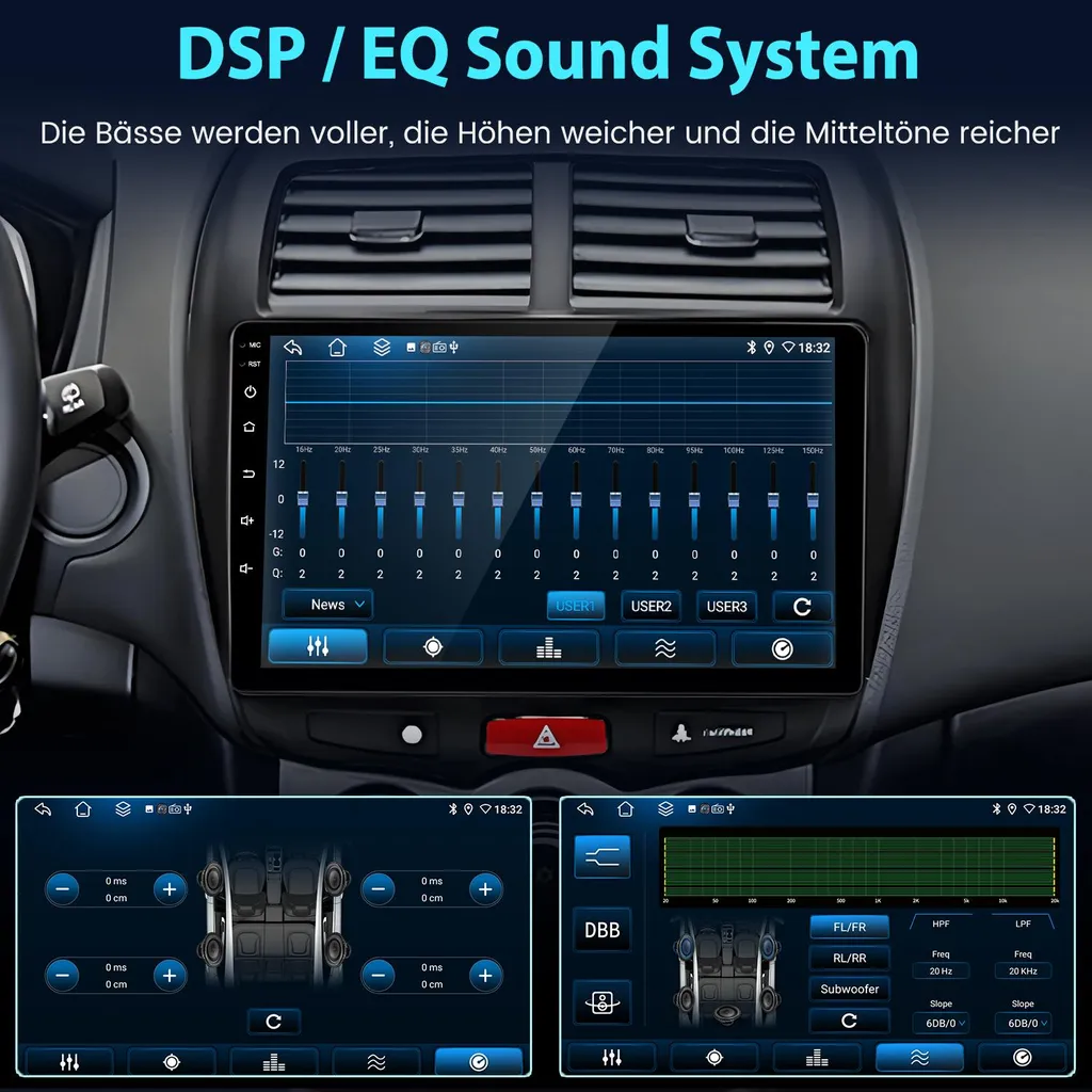 Infotainment Android 12 per Mitsubishi ASX 2010-16 10" GPS - 4