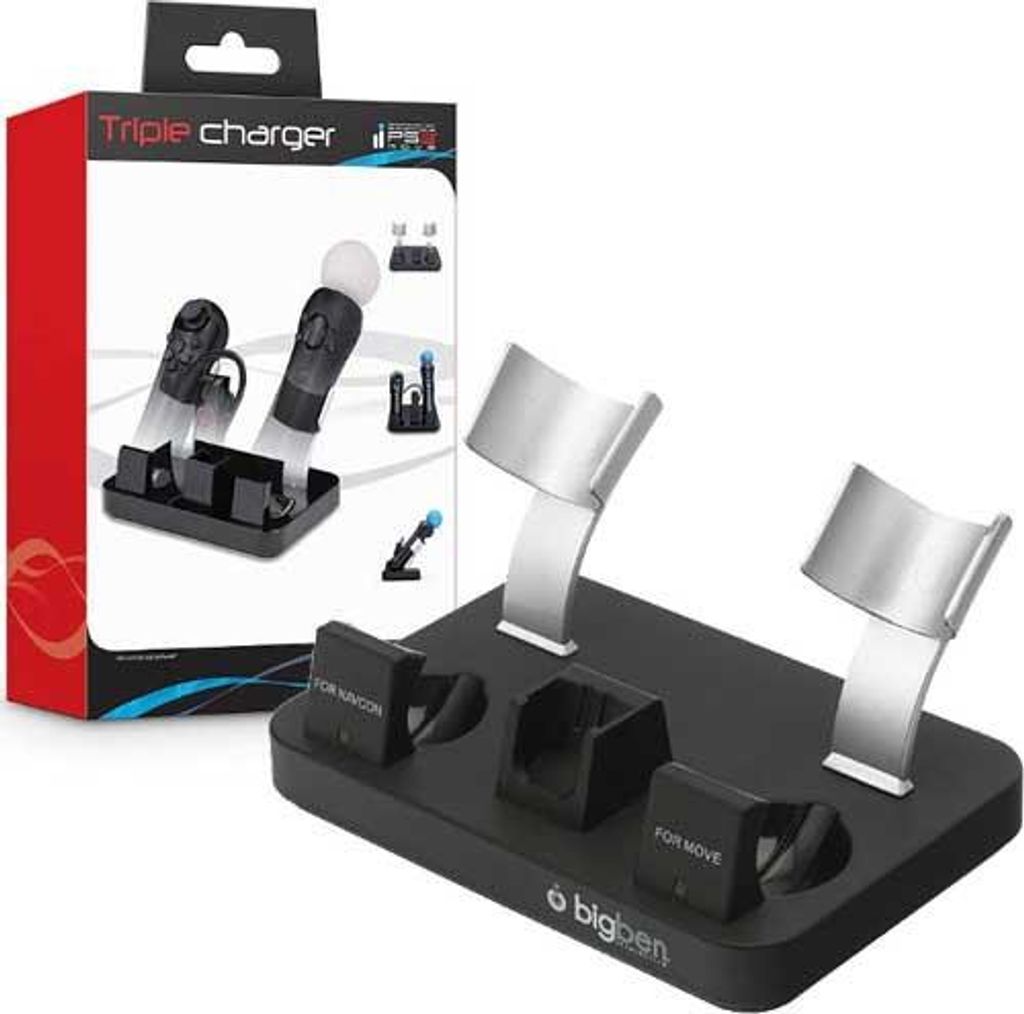 Bigben Interactive Move Tri-Charger, PS3, Vnitřní, AC, Obrázek produktu 
