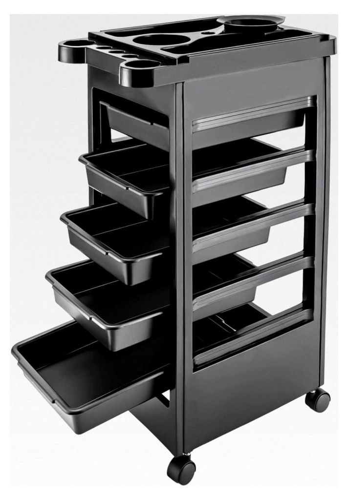 Friseurwagen mit 5 Schubladen für Haarstyling, 50 * 32 * 81 cm