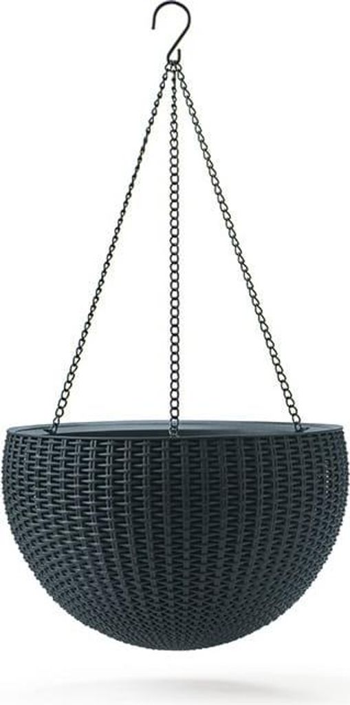 Keter Rotan Hangpot 8,6l - Grafiet Productafbeelding 