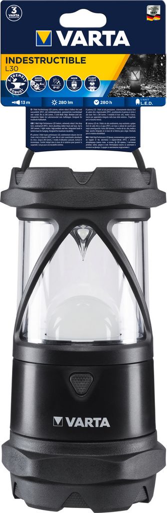 VARTA Campingleuchte "Indestructible L30 Pro" schwarz