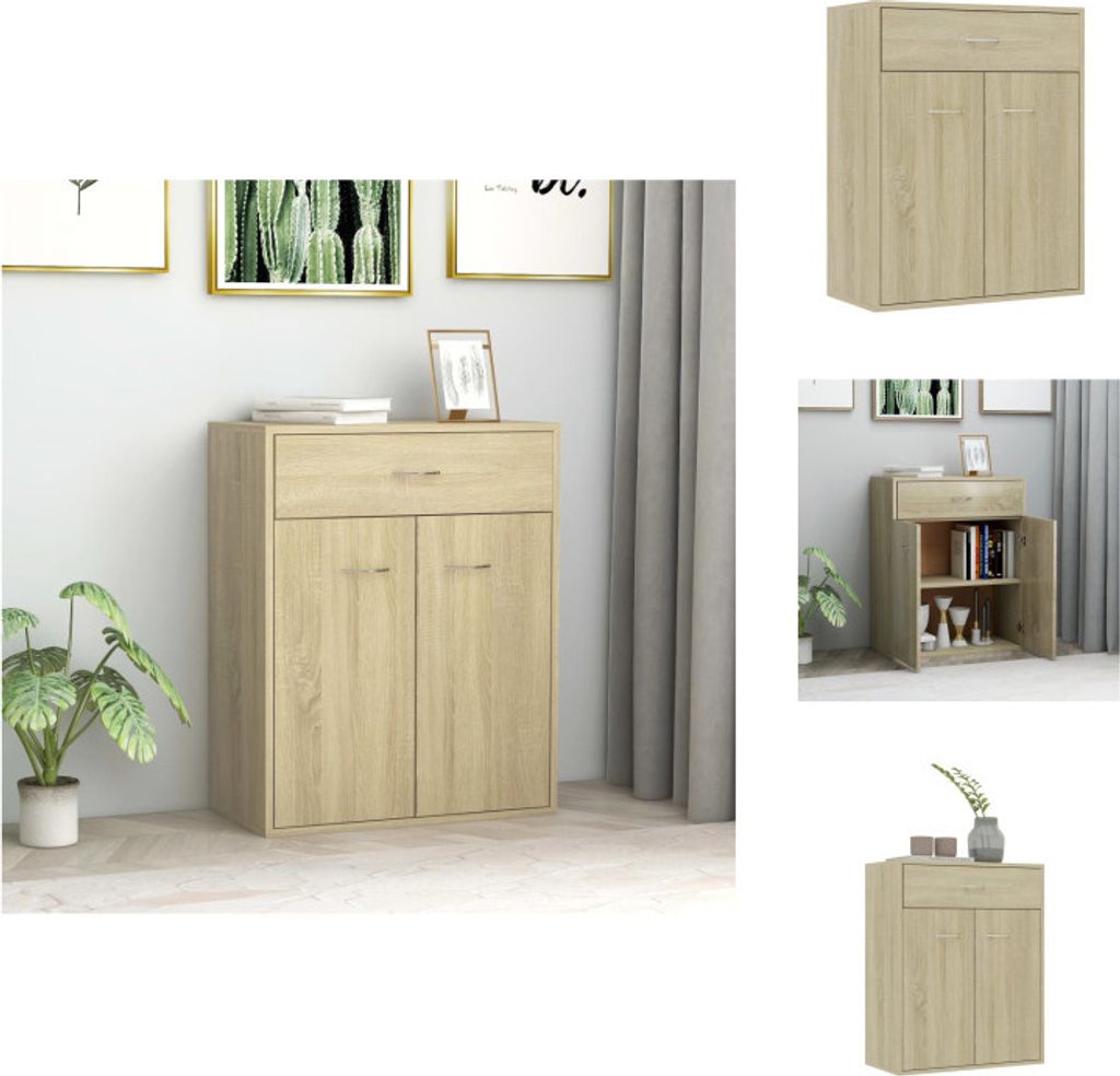 vidaXL Sideboard Sonoma-Eiche 60x30x75 cm Holzwerkstoff - Sideboards