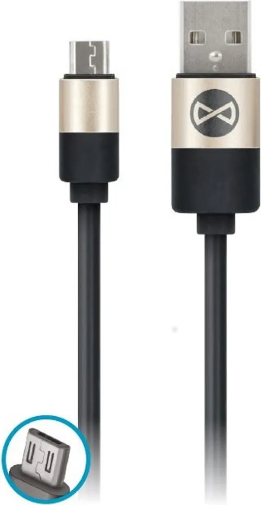 Cavo Dati e Sincronizzazione Forever - USB a Micro-USB Nero per Business