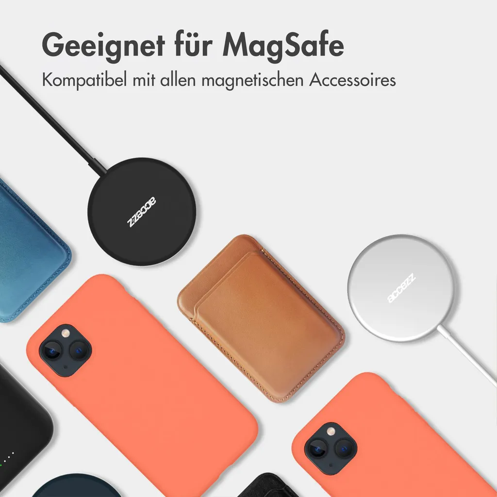 Cover iPhone 15 MagSafe Accezz Nectarine | Silicone Liquido Professionale - 6