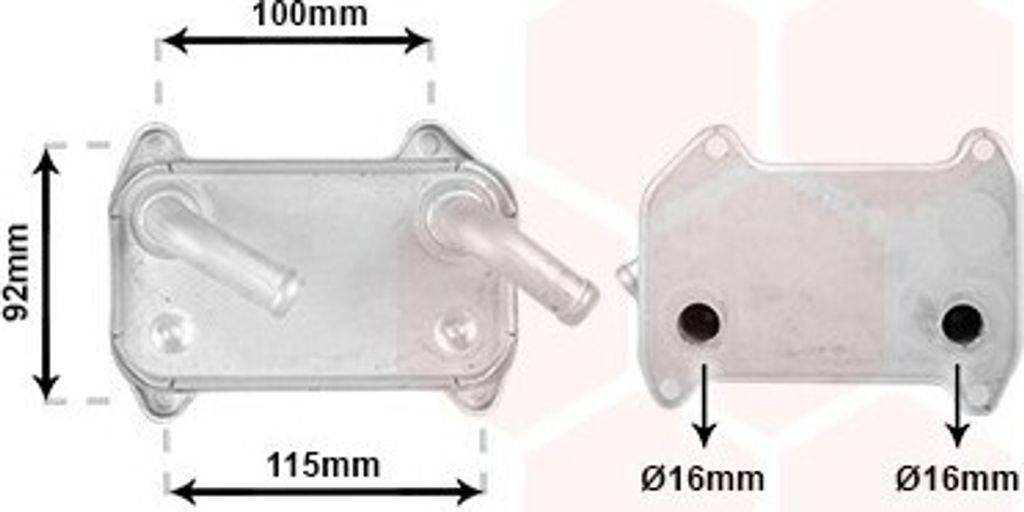 VAN WEZEL 59003155 Ölkühler Motoröl für VOLVO V40 Kombi (645) S40 I (644)