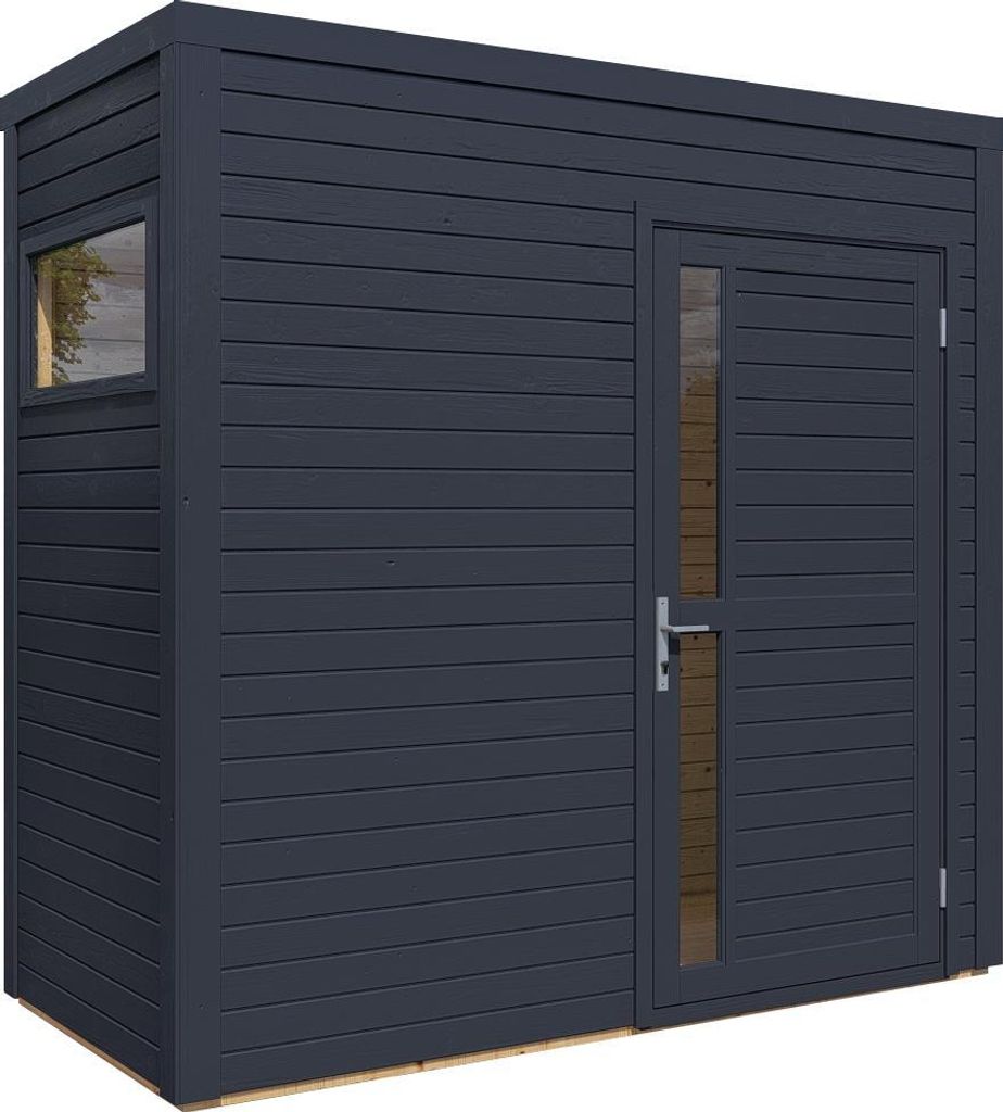 Bertilo Gartenhaus Cubus 1 - 19 mm anthrazit