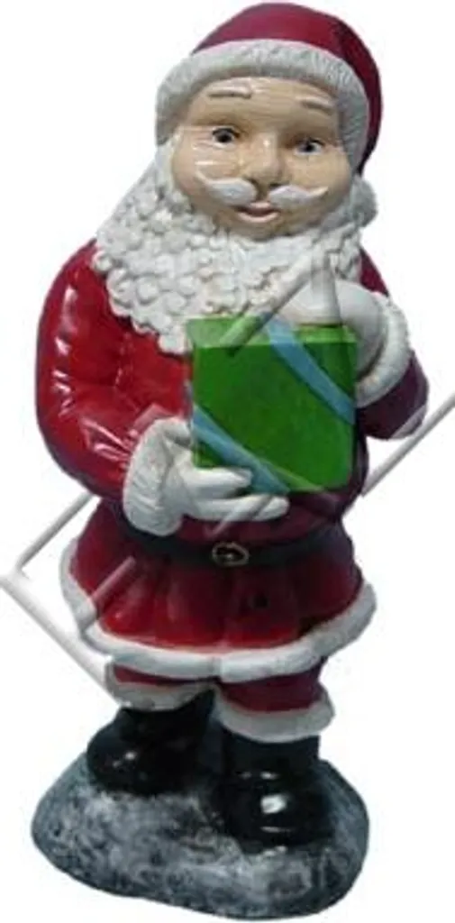 Père Noël Figure de Jardin Statue de Décoration Extérieure Design 60cm