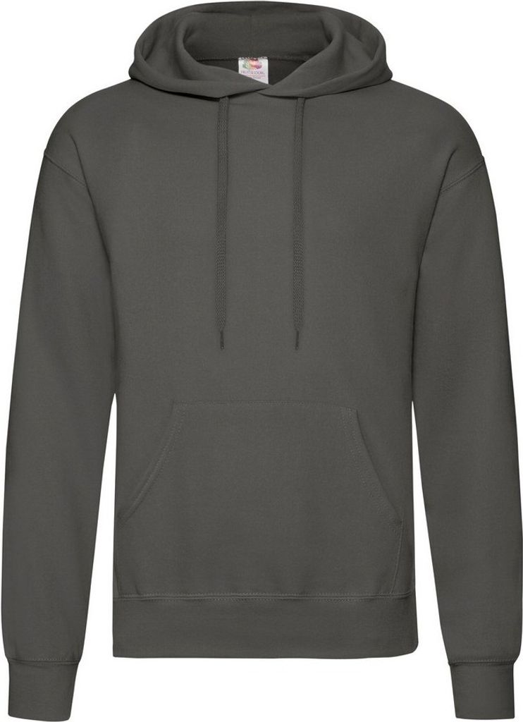 Fruit Of The Loom Herren Kapuzenpullover / Hoodie / Kapuzensweater BC366 (2XL) (Hellgraphit)
