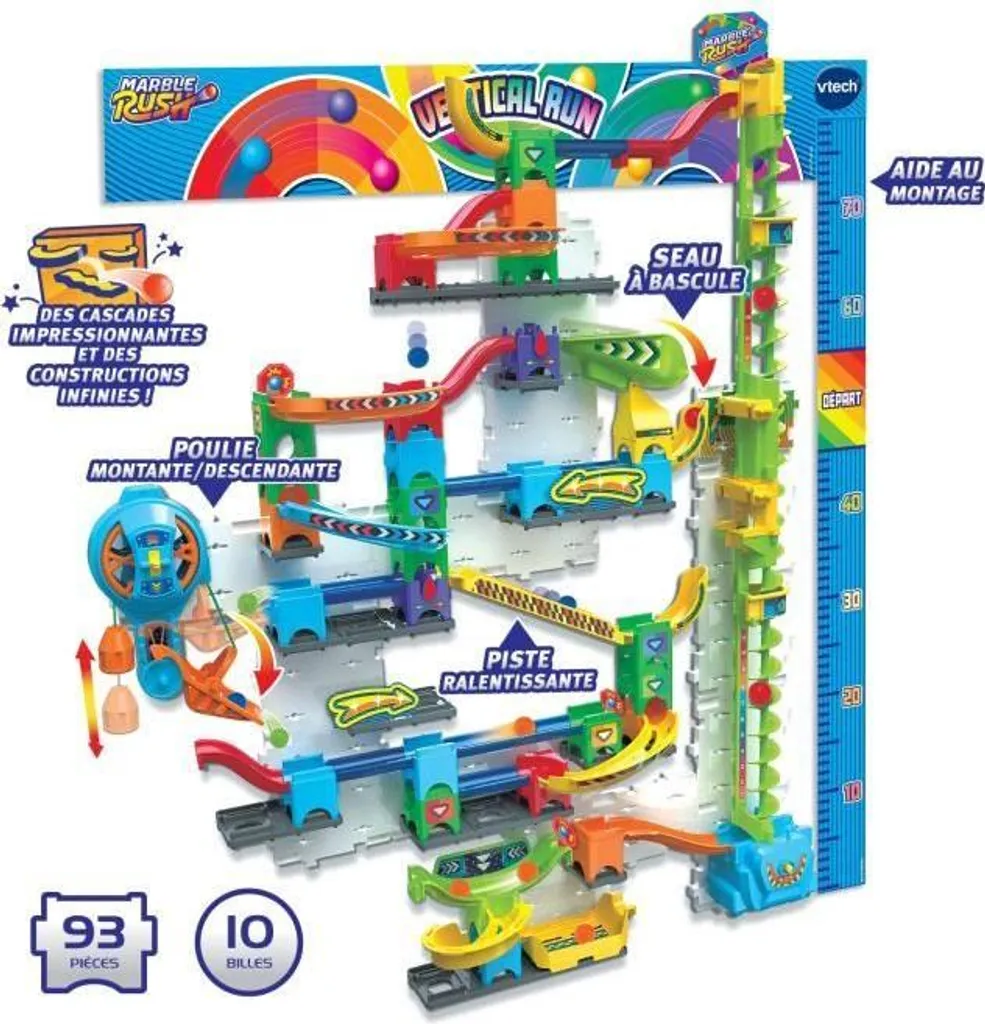 Circuit à billes Vtech Marble Rush Ultimate Vertical Run V100E