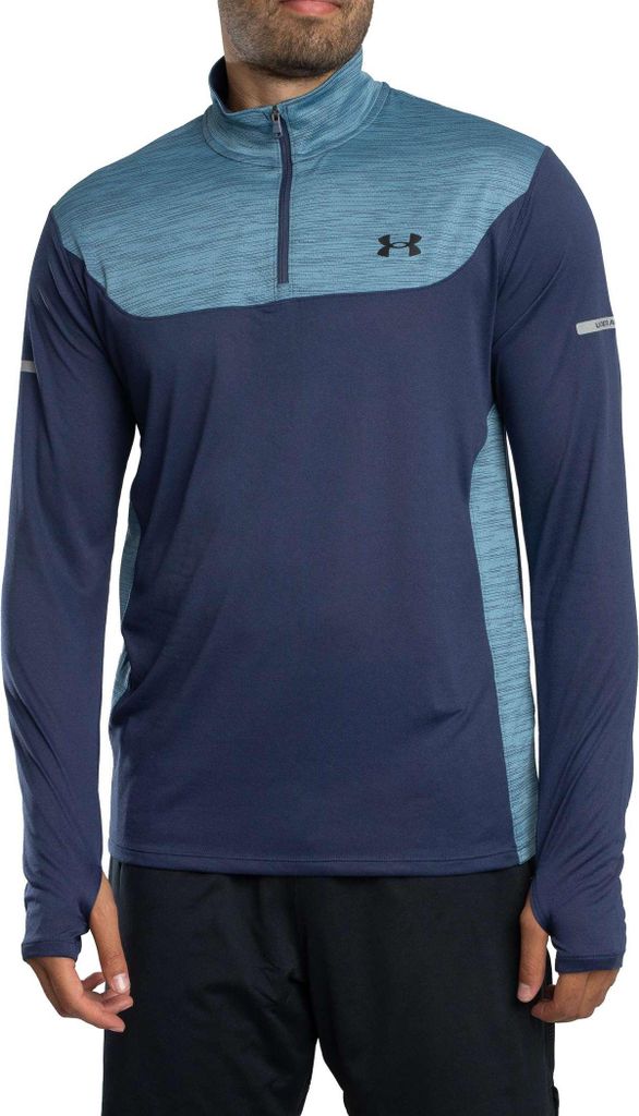 Under Armour Tech Utility 1/4-Trainingsjacke, Blau M