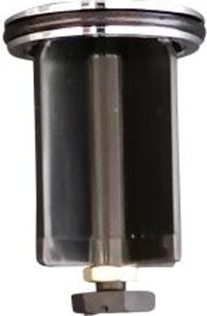 A close-up studio shot of a plumbing component.