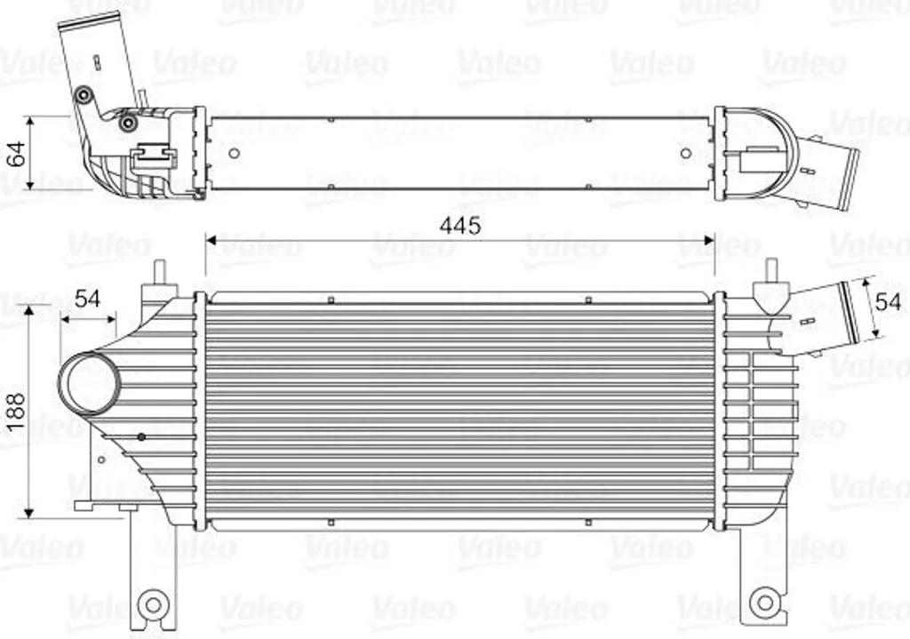 Intercooler Refroidisseur d'Air Valeo pour Nissan Pathfinder R51
