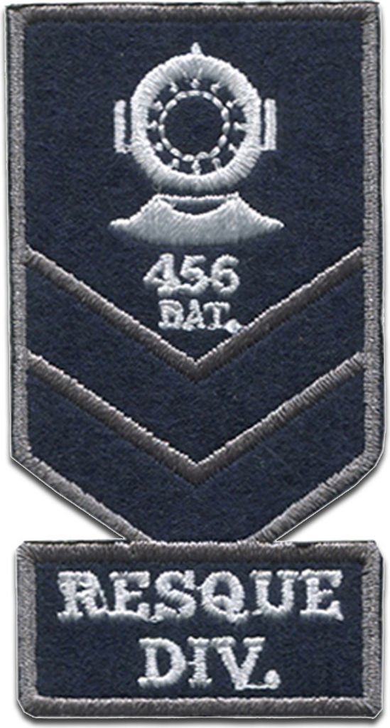 Resque Div. U Boot Troopers - Aufnäher, Bügelbild, Aufbügler, Applikationen, Patches, Flicken, Zum Aufbügeln, Größe: 4,1 x 7,3 cm