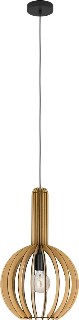 Eglo Velasco 900151 Lampadario Legno Acero | Rendi Unica la tua Cucina