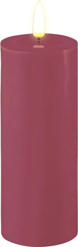 LED Kerze Magenta 5 x 12,5 cm