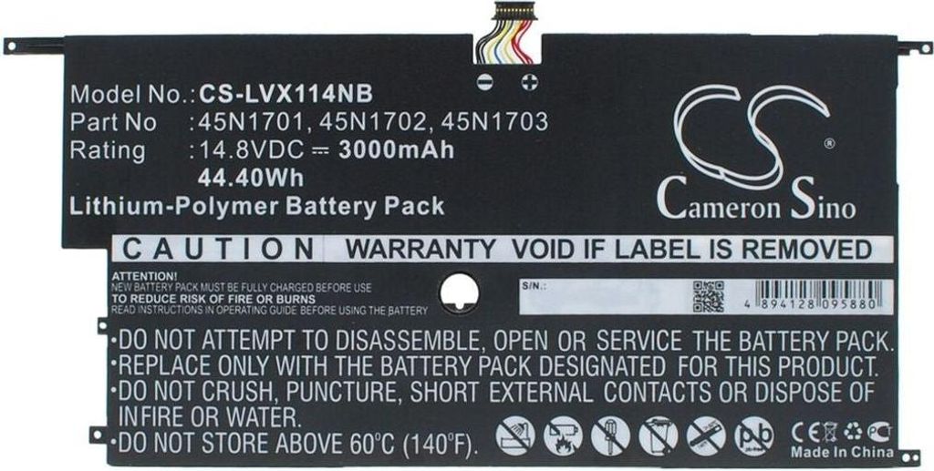 Akku für Lenovo Thinkpad X1 Carbon 14, 3000mAh