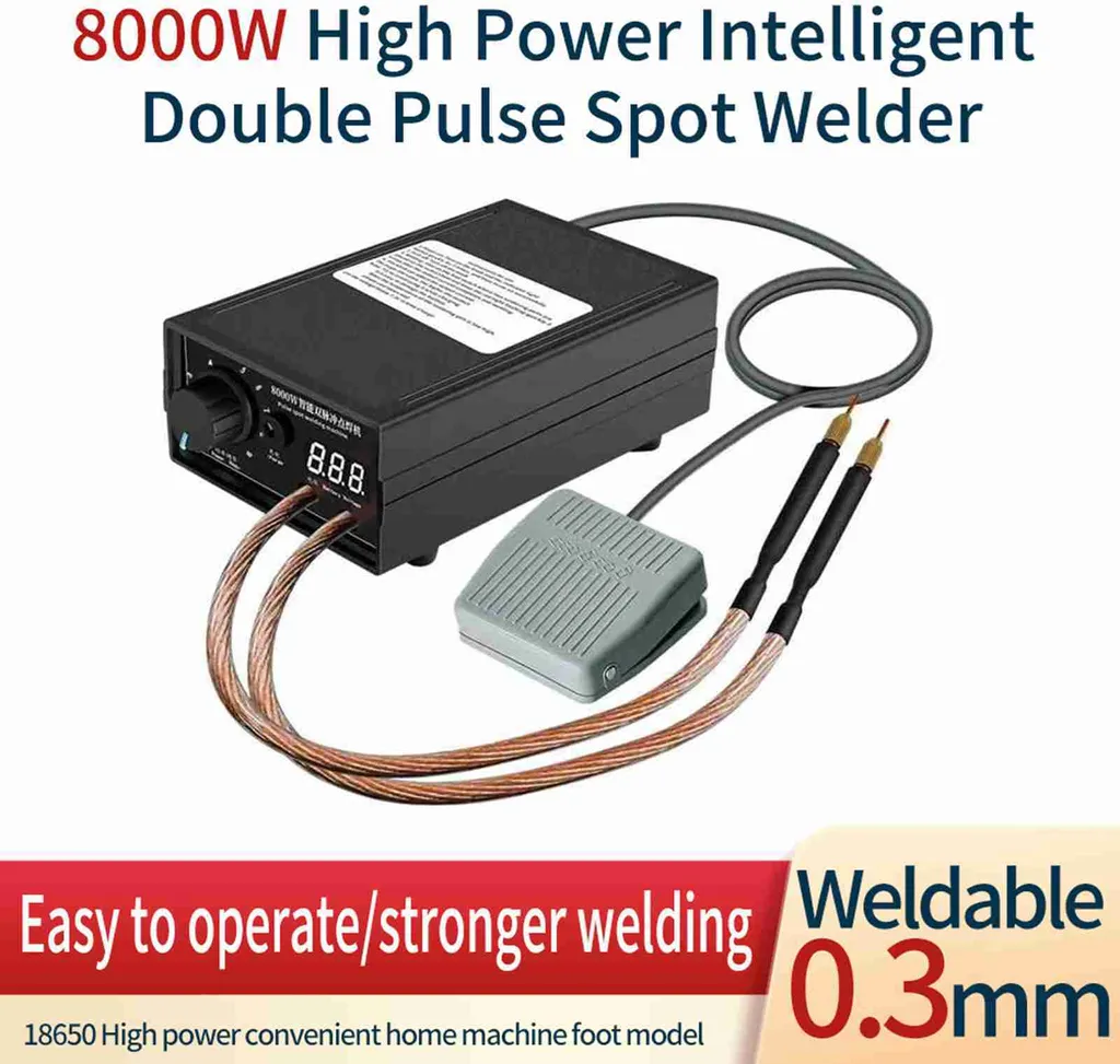 Saldatrice a Punti 8000W Professionale per Batterie 18650 e Nichel
