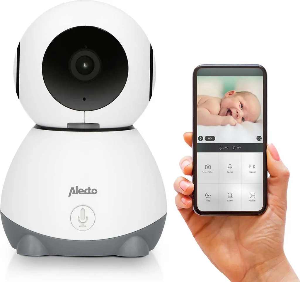 Babyphone Vidéo Connecté Alecto SMARTBABY10 Caméra Wi-Fi Mobile