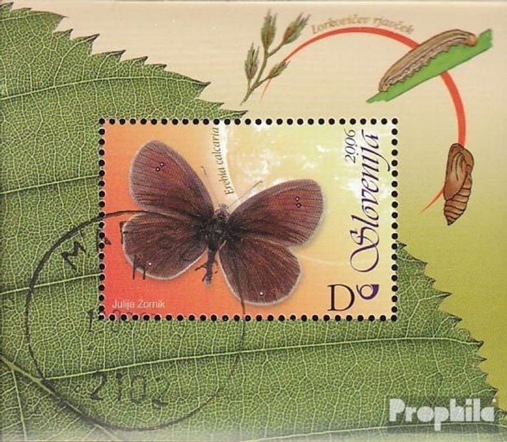 Briefmarken Slowenien 2006 Mi Block26 (kompl.Ausg.) gestempelt Schmetterlinge