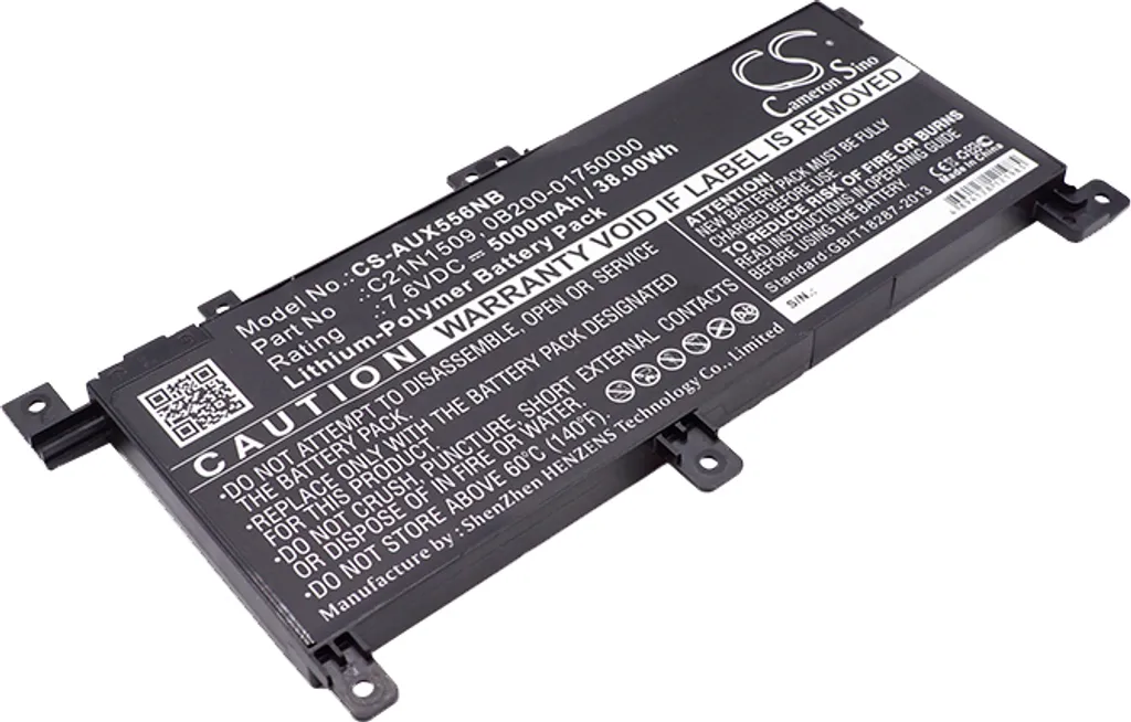 Batterie de Rechange pour Asus F556UA-UH71 et F556UA-XO062T Lithium